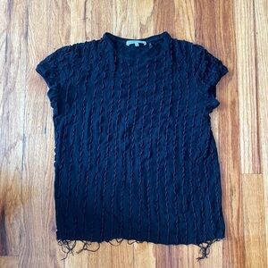 helmut lang shirt ruffle baby t